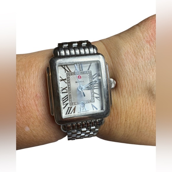 MICHELE Deco Madison Diamond Dial Women\'s Watch Silver MWW06T000141 main image 6